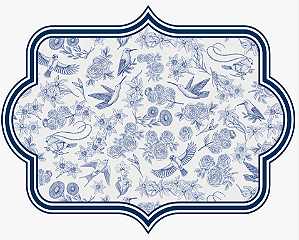 Kit 8 Jogos Americanos Tecido Sublimado Coleção Toile 50x40cm