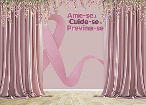 Painel de Festa em Tecido Sublimado Janela Arco Floral Rosas Brancas