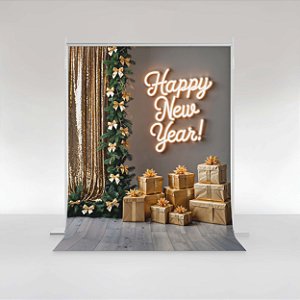 Fundo Fotográfico em Tecido Sublimado Ano Novo