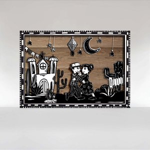 Painel de Festa em Tecido Sublimado Festa Junina Cordel