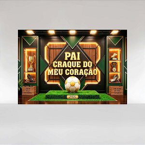 Painel de Festa em Tecido Sublimado Dia dos Pais Torcedor