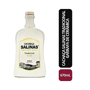 Cachaça Salinas Tradicional | Garrafa de Cerâmica - 670ml