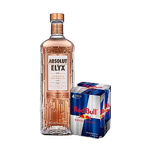 Combo Absolut Elyx 750ml + 4 Red Bull Regular