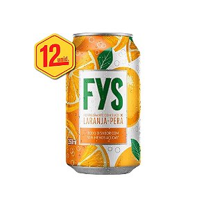Refrigerante FYS Sabor Limão Siciliano Lata 12UND - 350ml - Bebida In Box