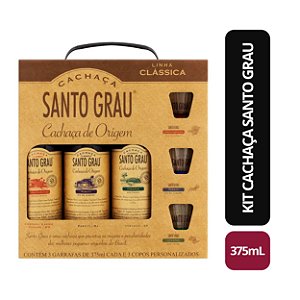Kit Cachaça Santo Grau - 375ML