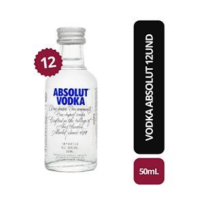 Vodka Absolut - 50mL (12und)