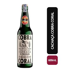 CACHAÇA COBRA CORAL - 600ML