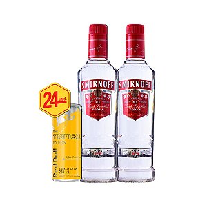 Combo 2und Vodka Smirnoff 998ml + 24und Red Bull Tropical 250ML