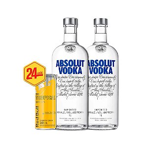 Combo 2und Vodka Absolut 1L + 24und Red Bull Tropical 250ml
