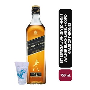 Kit Especial: 1und Whisky Johnnie Walker Black Label - 1L + 1und Copo Game Of Thrones de Vidro