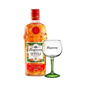 Gin Tanqueray Flor de Sevilla - 700ml + 1 Taça de Vidro Tanqueray