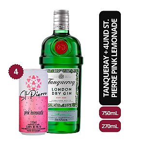 Tanqueray + 4 St. Pierre Pink Lemonade