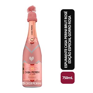 Espumante Casa Perini Brut Rose 750Ml - Edição Especial Inverno Gorro Rosa