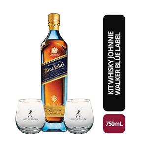 KIt Whisky Johnnie Walker Blue Label - 750ml
