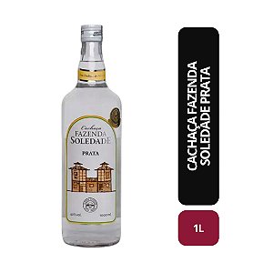 CACHAÇA FAZENDA SOLEDADE PRATA - 1L