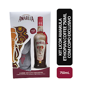 Kit Licor Amarula Ethiopian Coffee - 750ml + Copo