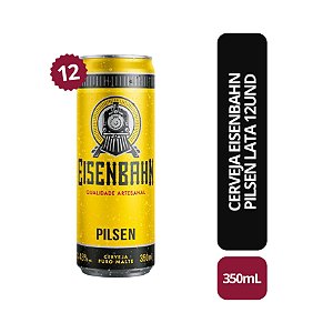 Cerveja Eisenbahn Pilsen Lata 350ML - 12 Unid