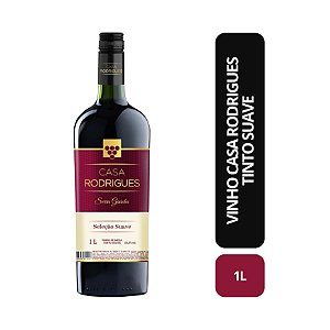 Vinho Casa Rodrigues Tinto Suave- 1L