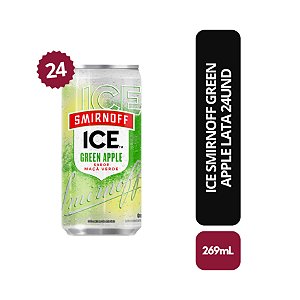Ice Smirnoff Green Apple Lata 269ml - Caixa com 24 Unidades