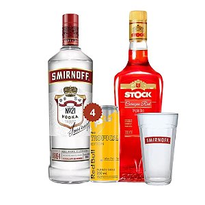 COMBO Smirnoff Tropical Energy + 1 copo