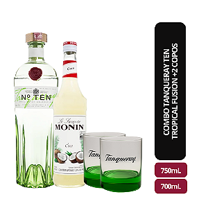 Combo Tanqueray Ten Tropical Fusion +2 Copos
