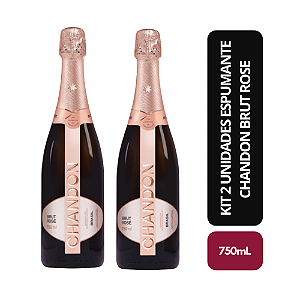 Kit 2 unidades Espumante Chandon Brut Rose - 750ml