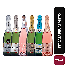 KIT 6 UND ESPUMANTES CASA PERINI MISTO 750ML