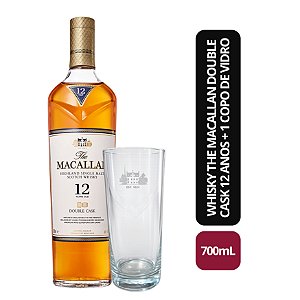 Whisky Macallan Double Cash 12 anos 700ml + 1 Copo (Vidro)