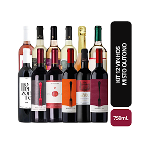 Kit de 12 Vinhos Mistos Outono 2026