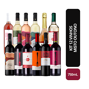 Kit de 12 Vinhos Mistos Outono 2026