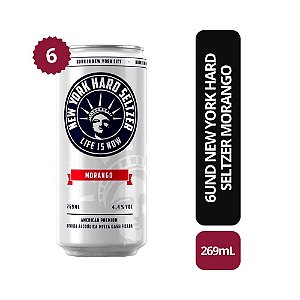 New York Hard Seltzer Morango 6UND - 269ml