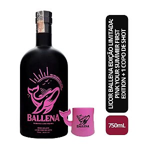 Licor Ballena Edição Limitada: Pink Your Summer First Edition - 750ML + 1 Copo de Shot Exclusivo
