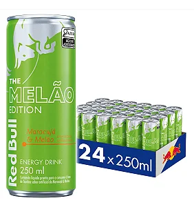 Red Bull Energy Drink Summer Edition Maracuja E Melão – Pack Com 24 Latas De 250ml