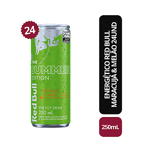 Energético Red Bull Summer Edition Maracuja e Melão 250Ml (24 Latas)