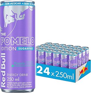 Energético Sem Açúcar Red Bull Pomelo - 250 ml (24 latas)