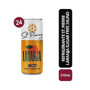 Refrigerante St. Pierre Laranja Sugar Free 24 unids - 310ml
