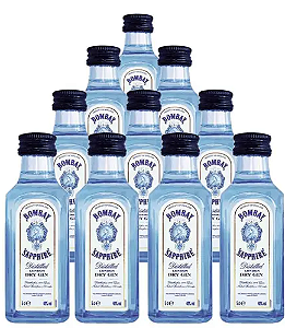 Miniatura Gin Bombay Sapphire Mini 10x50ml
