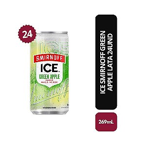 Ice Smirnoff Green Apple Lata 269ml - Caixa com 24 Unidades