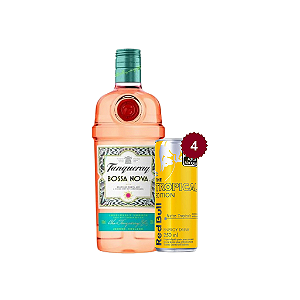 Combo Gin Tanqueray Bossa Nova + 4 Red Bull Tropical Edition 250ml