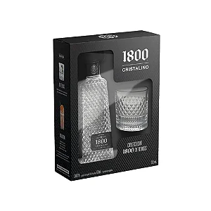 Tequila Mex 1800 Cristalino + Copo