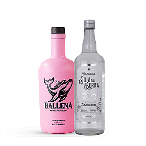 Kit São João - Licor Ballena Original e Joia da Serra Prata