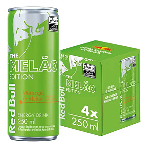 Energético Red Bull Summer Edition Maracujá e Melão - 250 ml (Pack 4 unid)