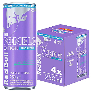 Energético Sem Açúcar Red Bull Pomelo - 250 ml (Pack 4 unid)