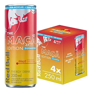 Red Bull Sabor Maçã Edição Especial - 250 ml (Pack 4 unid)