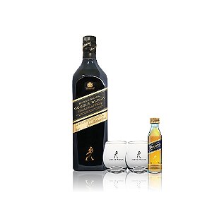 Double Black 750ml GANHE 2 Copos JW + Miniatura Blue 50ml