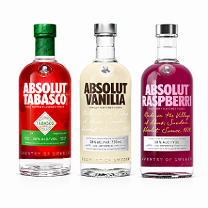 Kit Vodka Absolut Sabores