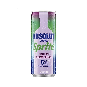 Vodka Absolut Sprite Frutas Vermelhas Lt 6X269ML