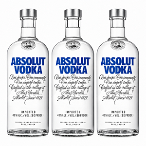 LEVE 3 PAGUE 2 Vodka Absolut Original 750ml
