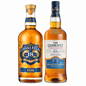 Kit Whisky Chivas Regal 18 Anos + The Glenlivet Founder's Reserve 750ml