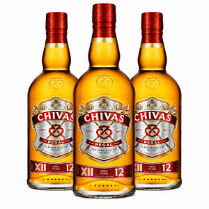 Kit Leve 3 Pague 2 | Whisky Chivas Regal 12 Anos 750ml